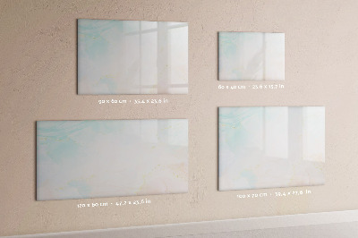 Magnetic writing board Watercolor marble