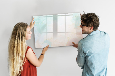 Magnetic writing board Watercolor marble