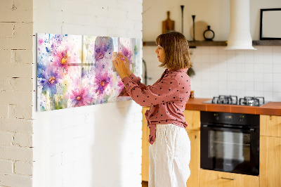 Magnetic erase board Painted flowers
