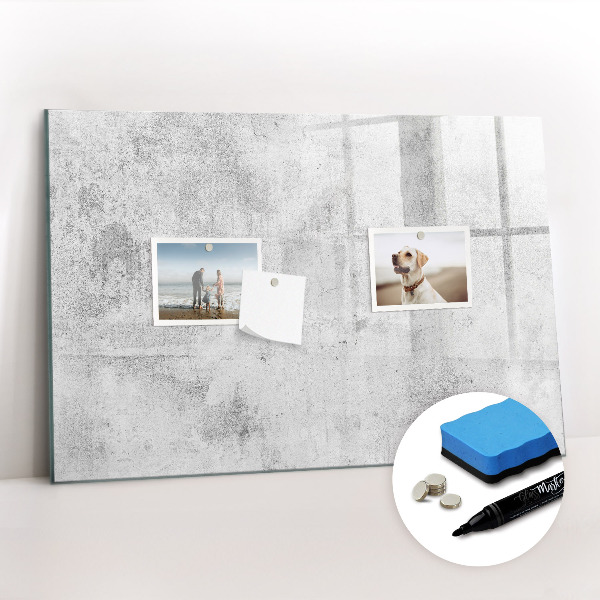 Magnetic writing board Concrete wall