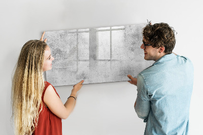 Magnetic drawing board Concrete wall