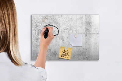 Magnetic drawing board Concrete wall