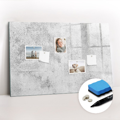 Magnetic writing board Concrete wall