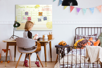 Magnetic writing board Family planner