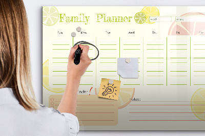 Magnetic writing board Family planner