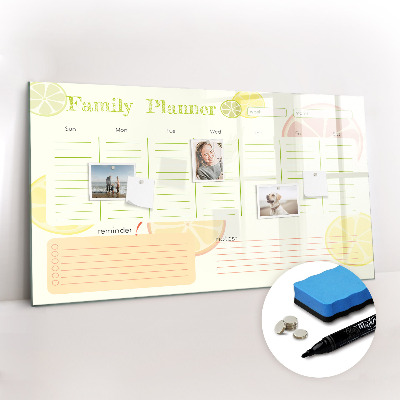 Magnetic writing board Family planner
