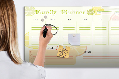 Magnetic drawing board Family planner