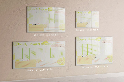 Magnetic writing board Family planner