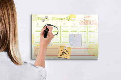 Magnetic writing board Family planner