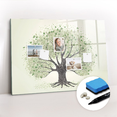 Magnetic writing board Big tree nature