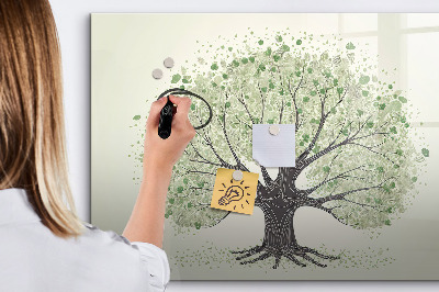 Magnetic writing board Big tree nature