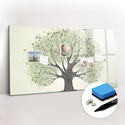 Magnetic writing board Big tree nature