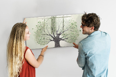 Magnetic writing board Big tree nature