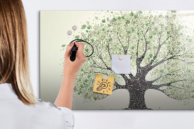 Magnetic writing board Big tree nature
