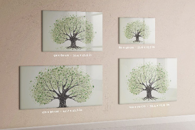 Magnetic writing board Big tree nature