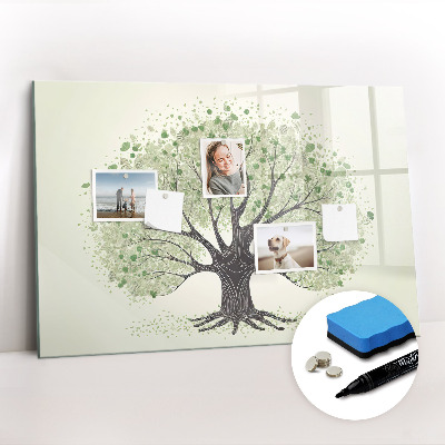 Magnetic writing board Big tree nature