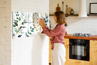 Magnetic drawing board Plants Leaves pattern