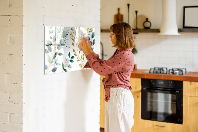 Magnetic drawing board Plants Leaves pattern