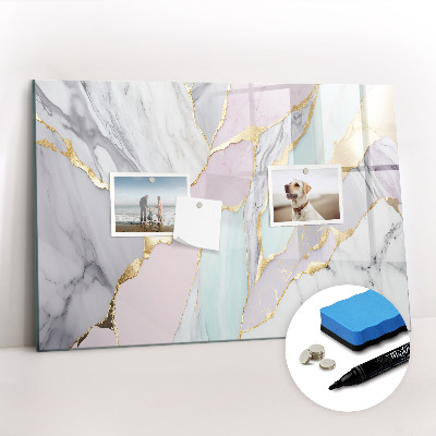 Magnetic erase board Marble pattern