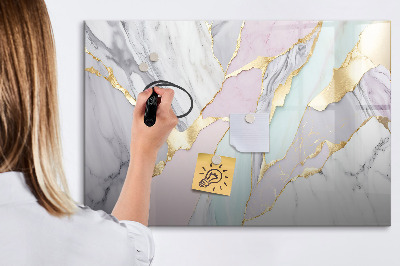 Magnetic erase board Marble pattern