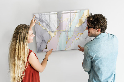 Magnetic erase board Marble pattern