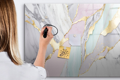 Magnetic erase board Marble pattern