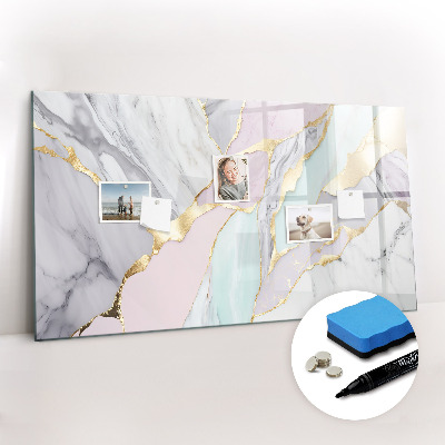 Magnetic erase board Marble pattern