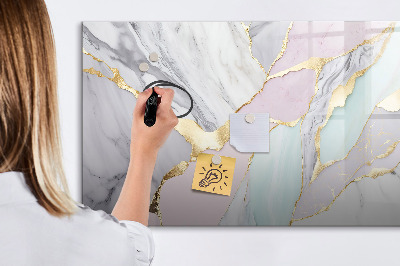 Magnetic erase board Marble pattern