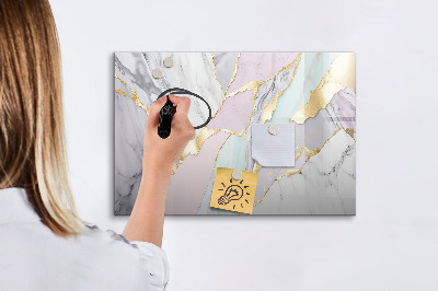 Magnetic erase board Marble pattern