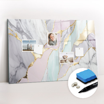 Magnetic erase board Marble pattern