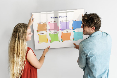 Magnetic erase board Weekly planner