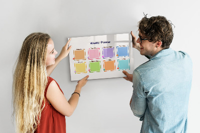 Magnetic erase board Weekly planner