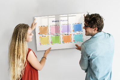 Magnetic erase board Weekly planner