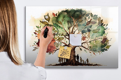 Magnetic erase board Family tree