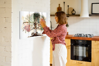Magnetic erase board Family tree