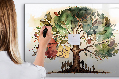 Magnetic writing board Family Tree