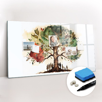 Magnetic writing board Family Tree