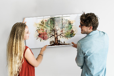Magnetic erase board Family tree