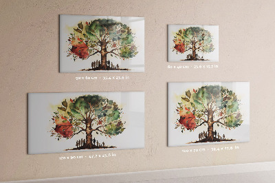 Magnetic erase board Family tree