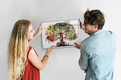 Magnetic erase board Family tree