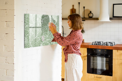 Magnetic drawing board Leaves Nature Pattern