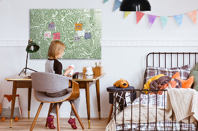 Magnetic writing board Leaves nature pattern