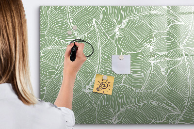 Magnetic drawing board Leaves Nature Pattern