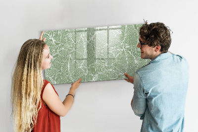Magnetic writing board Leaves nature pattern