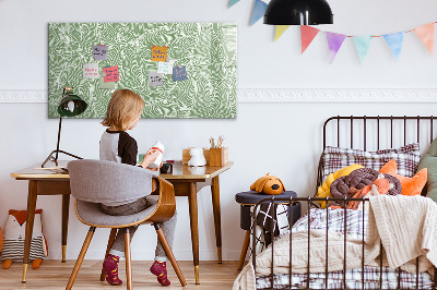 Magnetic writing board Leaves nature pattern
