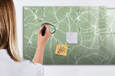 Magnetic drawing board Leaves Nature Pattern