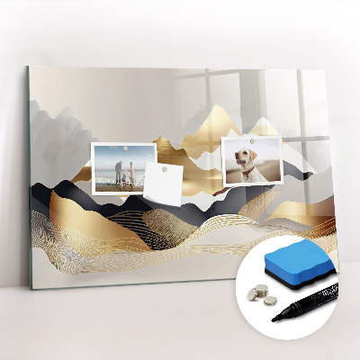 Magnetic drawing board Mountains abstract