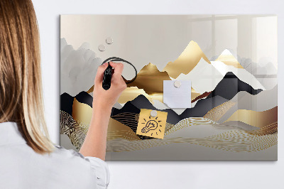 Magnetic drawing board Mountains abstract