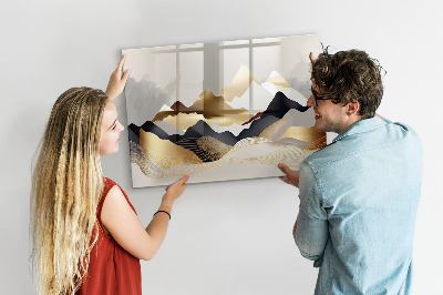 Magnetic drawing board Mountains Abstraction