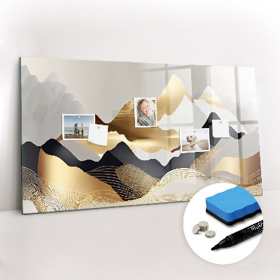 Magnetic drawing board Mountains abstract